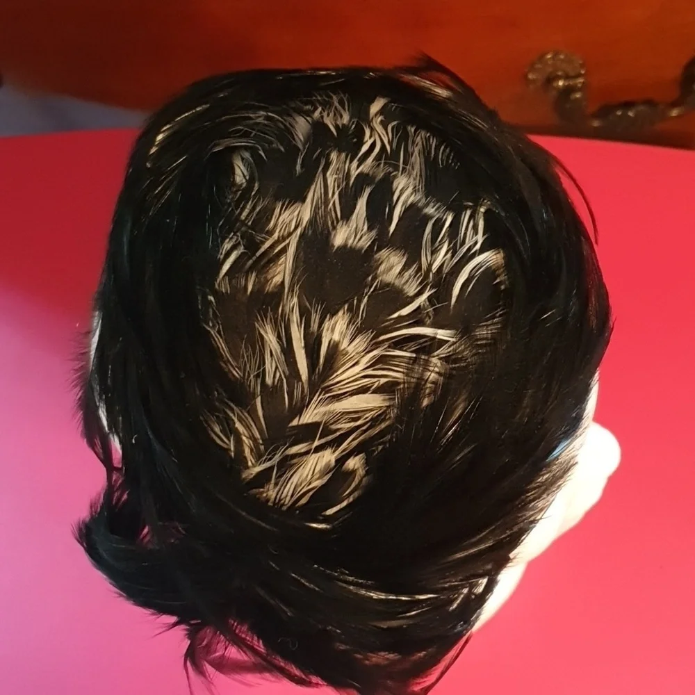 Vintage Black Feather Headband - Picture 3 of 5